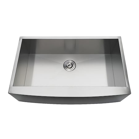 Gourmetier GKUSF33209 Undermount Stainless Steel Single Farmhouse Kitchen Sink,  GKUSF33209